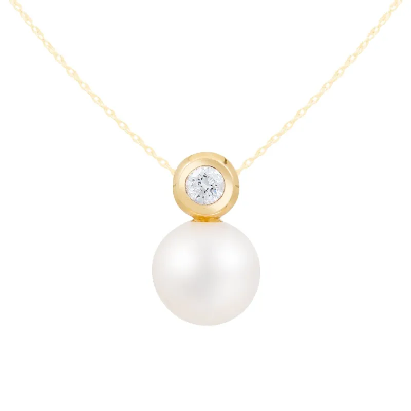 14k Yellow Gold 8-8.5mm Pearl Earrings sold by Lord & Taylor