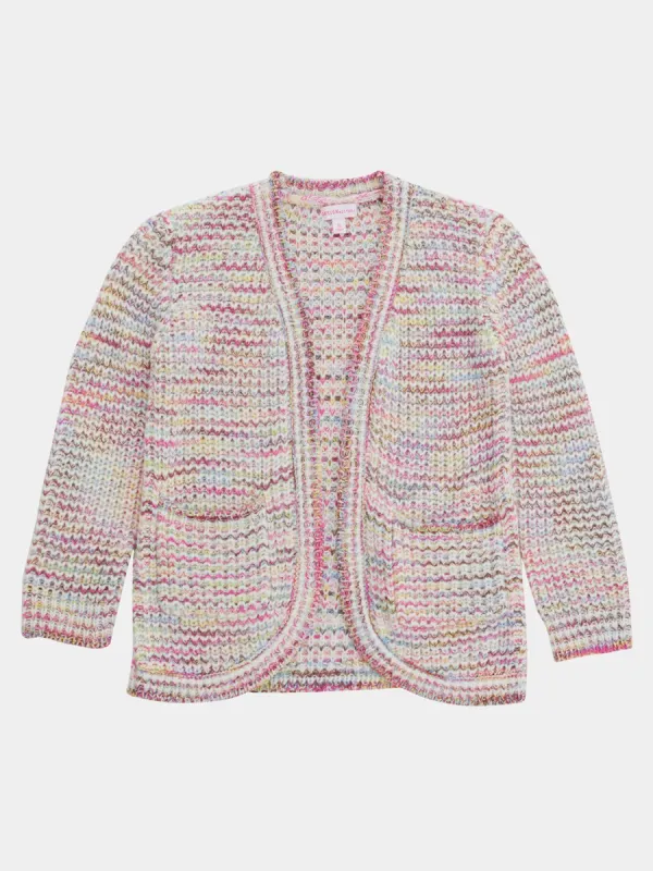 Girls Rainbow Knit Open Cardigan sold by Lord & Taylor