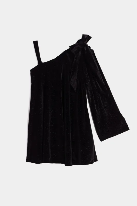 Girls Strappy One Shoulder & Bow On Sleeve Dress sold by Lord & Taylor