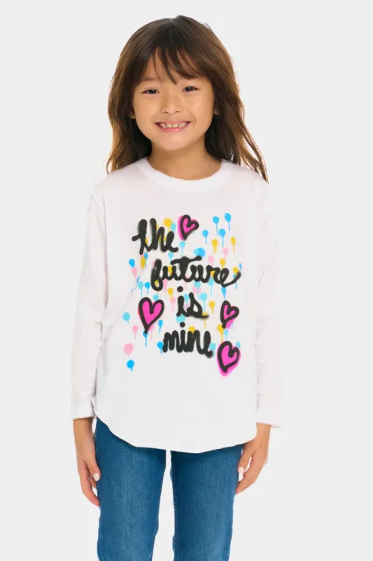 Girls The Future Is Mine Cozy Knit Long Sleeves T-shirt sold by Lord & Taylor