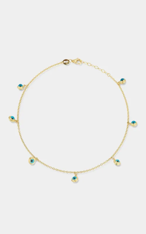 Evil Eye Charm Anklet sold by Lord & Taylor