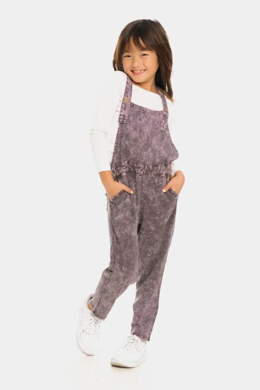 Girls Mineral Wash Overalls sold by Lord & Taylor