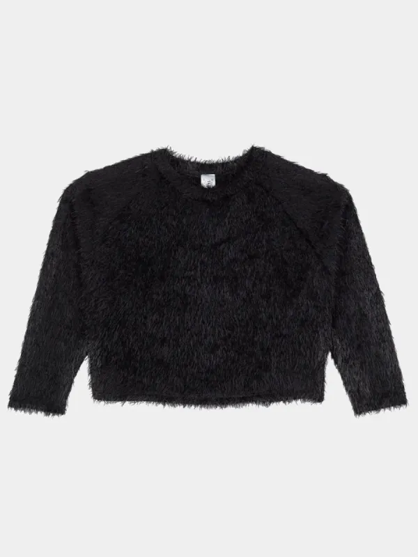 Girls Shaggy Boxy Side-Slit Pullover sold by Lord & Taylor