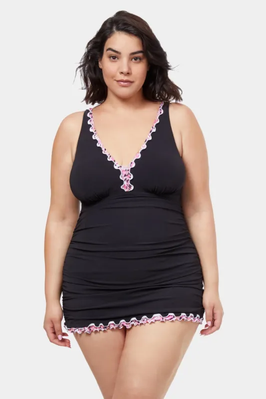 Plus Pretty Wild Full Figure Swim Dress sold by Lord & Taylor