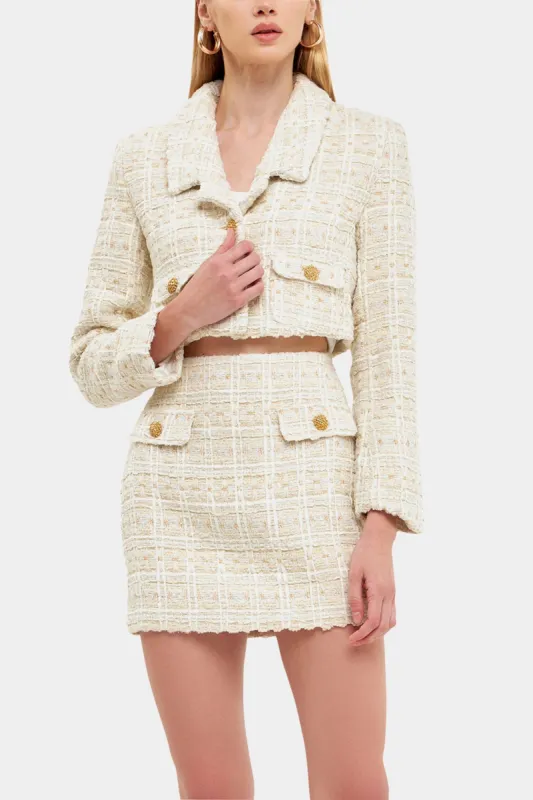 Cropped Tweed Jacket sold by Lord & Taylor
