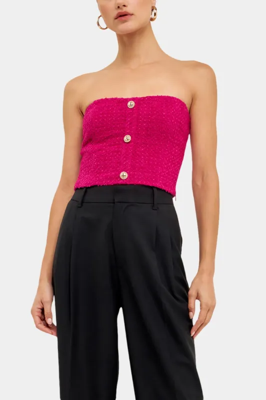 Boucle Crop Top sold by Lord & Taylor