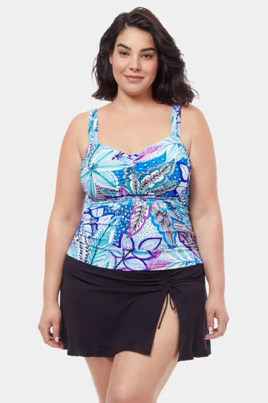 Plus Tropic Boom Full Figure Tankini sold by Lord & Taylor