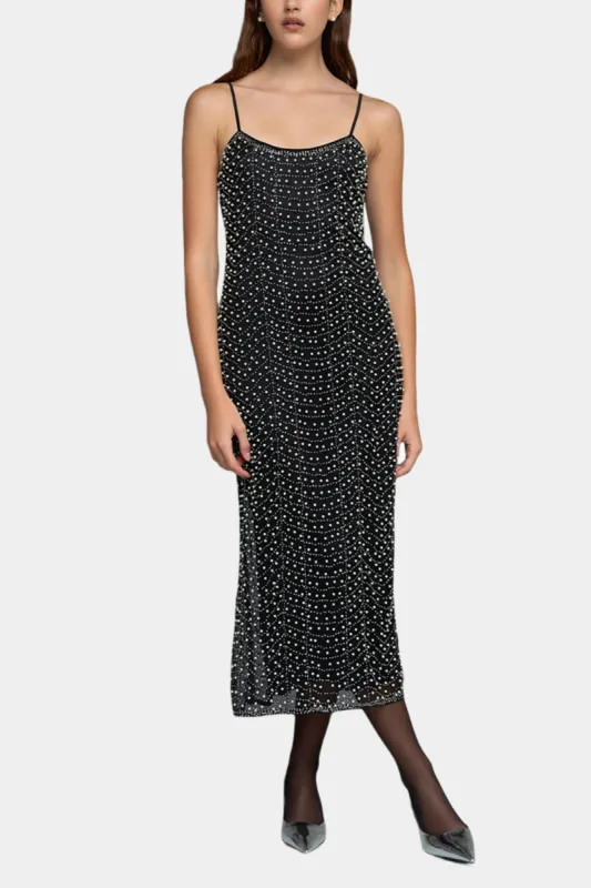 Pearl Beaded Maxi Dress sold by Lord & Taylor
