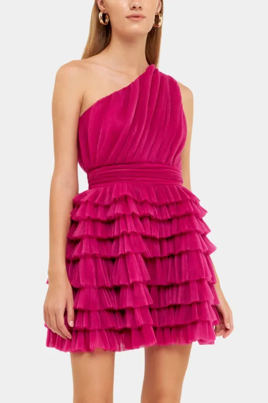 Tiered Tulle Mini Dress sold by Lord & Taylor