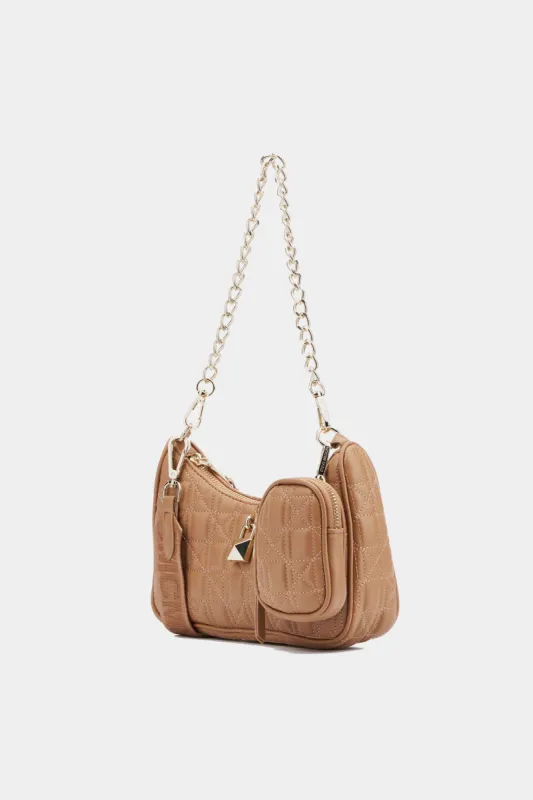 Vital-G Multi Pouch Quilt Crossbody Bag made by Steve Madden