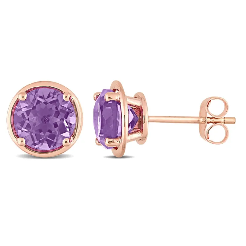 14k Rose Gold Amethyst Earrings sold by Lord & Taylor