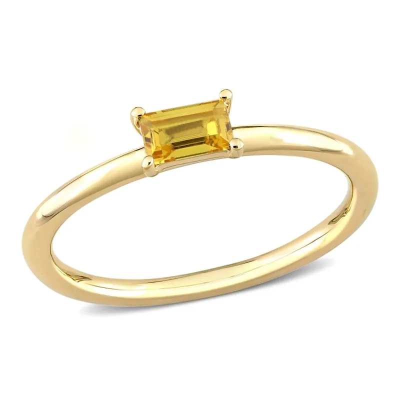 10k Yellow Gold Yellow Sapphire Stackable Ring sold by Lord & Taylor