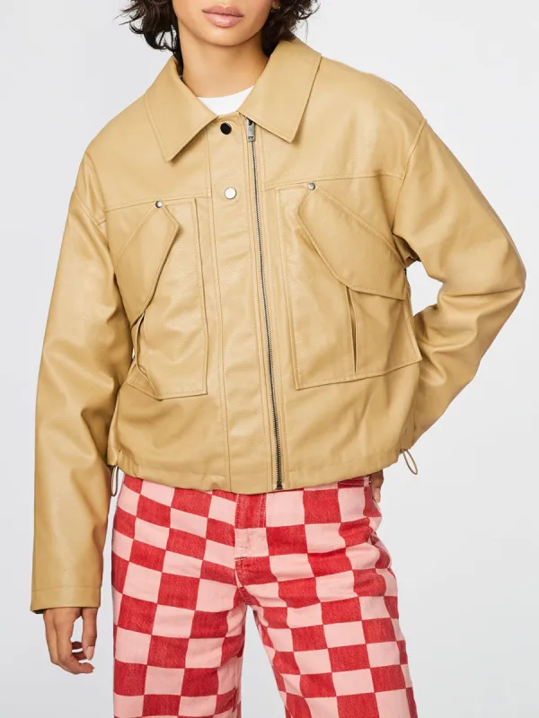 Short Faux Leather Jacket sold by Lord & Taylor