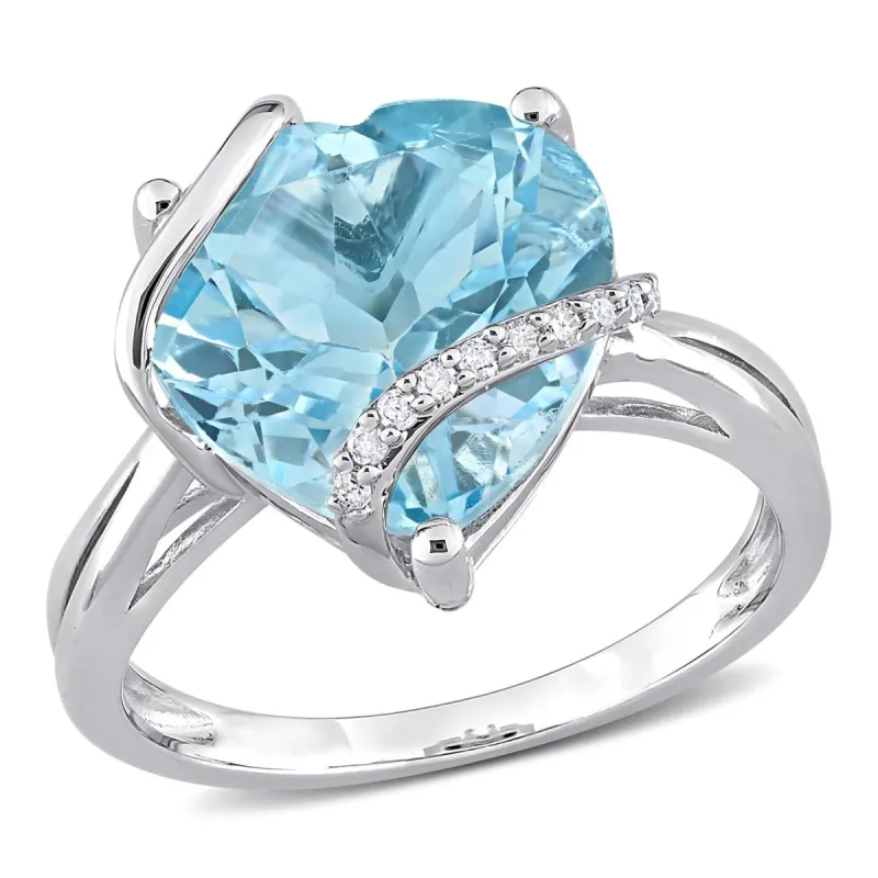 Blue Topaz & Diamond Accent Ring sold by Lord & Taylor