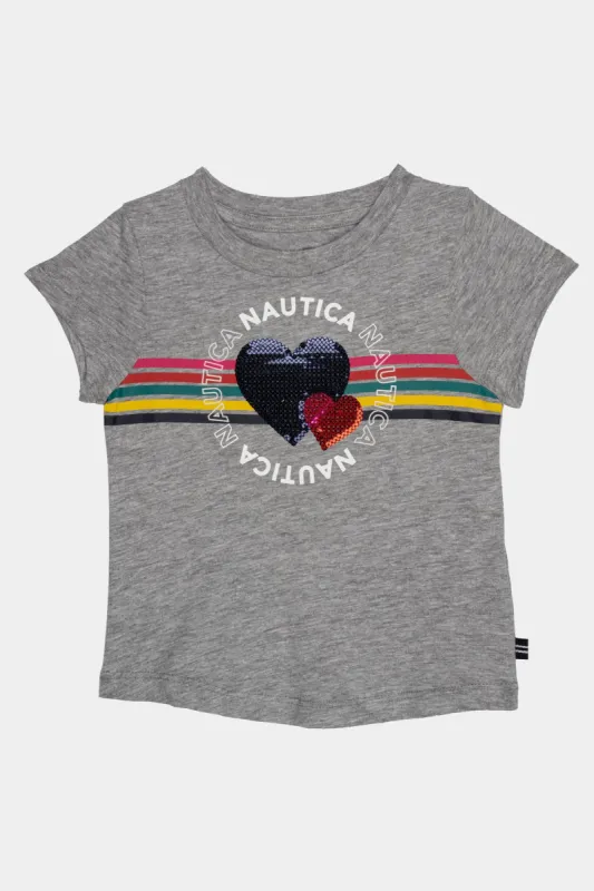 Girls Linked Heart T-Shirt sold by Lord & Taylor