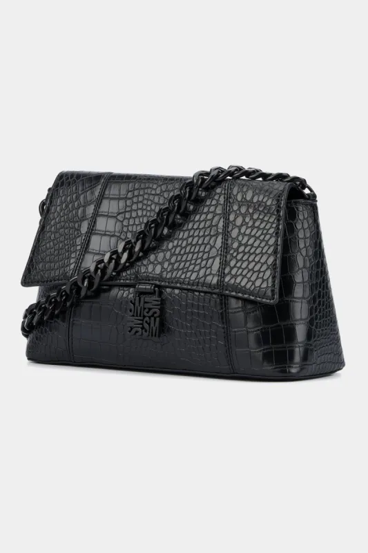 ALESSA CROC CHAIN SHOULDER BAG sold by Lord & Taylor