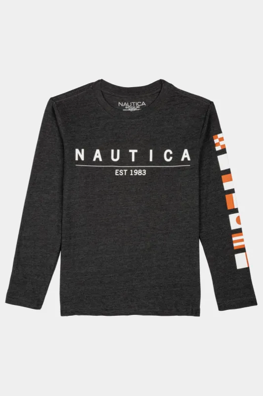 Boys Signal Flag Sleeve Long Sleeve T-Shirt sold by Lord & Taylor