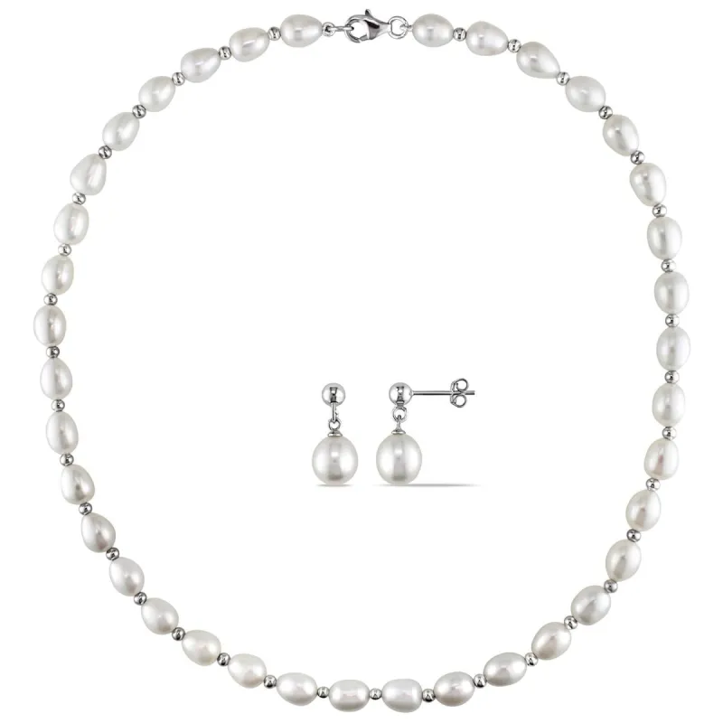 Freshwater Cultured Pearl Necklace and Earring Set sold by Lord & Taylor