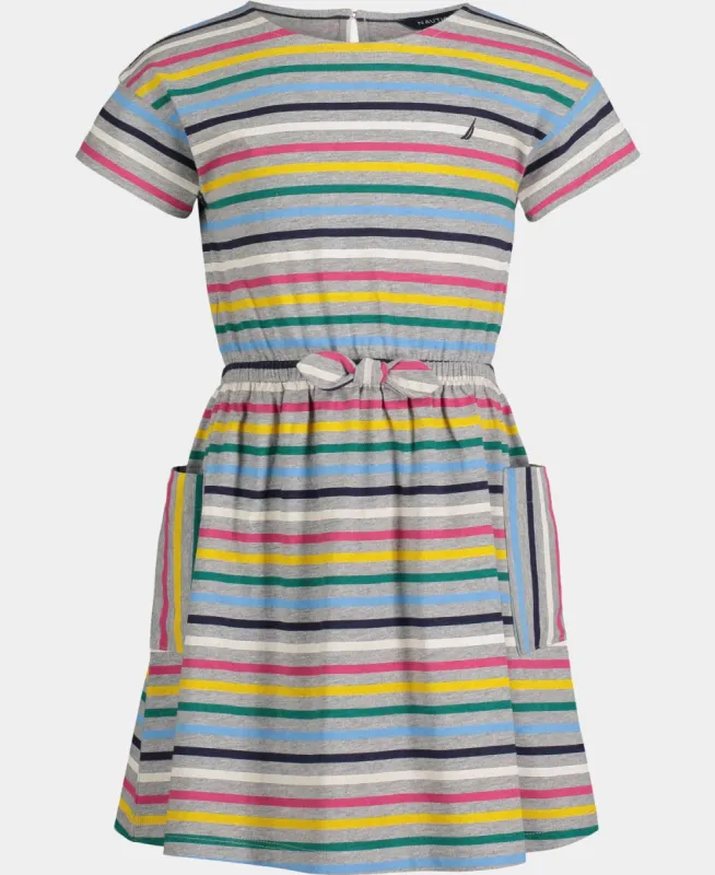 Girls Rainbow Striped Pocket Dress sold by Lord & Taylor