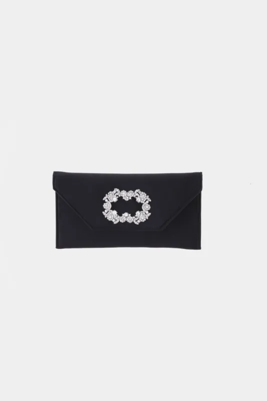 Crystal Buckle Envelope Clutch sold by Lord & Taylor