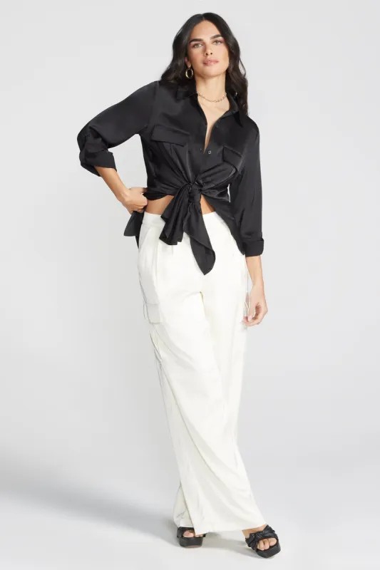 Wide Leg Pant With Cargo Pockets sold by Lord & Taylor
