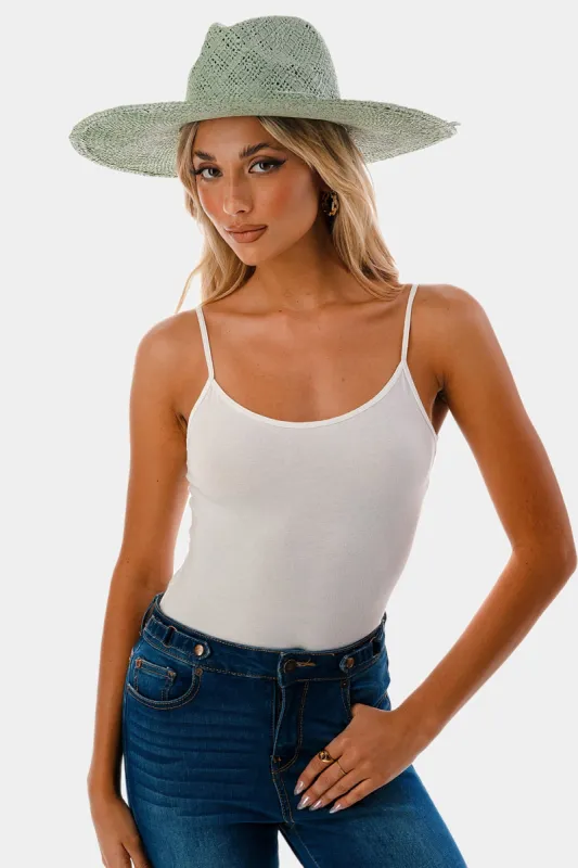 Ribbon Trim Straw Panama Hat sold by Lord & Taylor