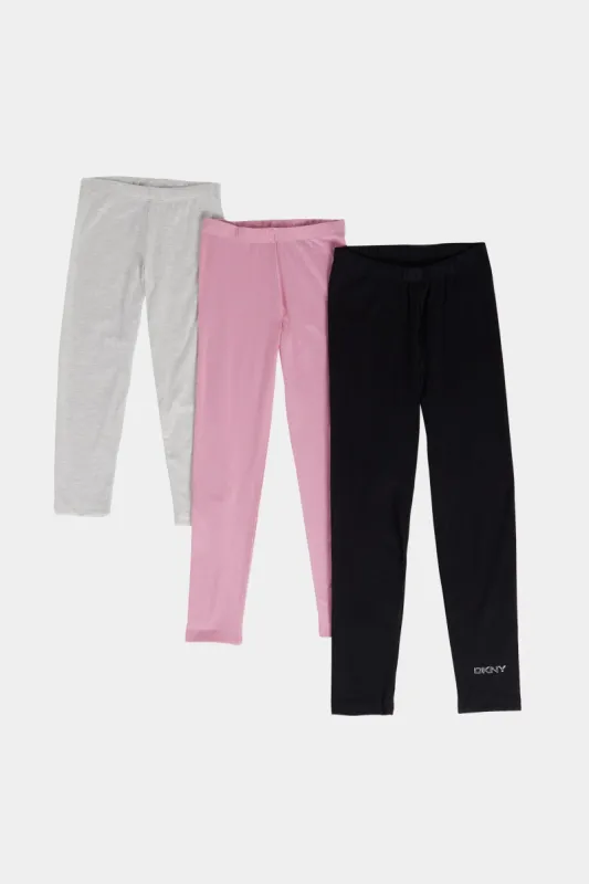 Girls Solid Leggings Set 3-Pack sold by Lord & Taylor