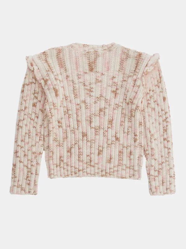 Girls Ruffle Sleeve Knit Sweater sold by Lord & Taylor