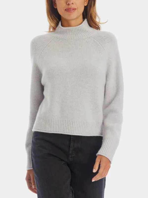 Lane Mock Neck Cashmere Sweater sold by Lord & Taylor