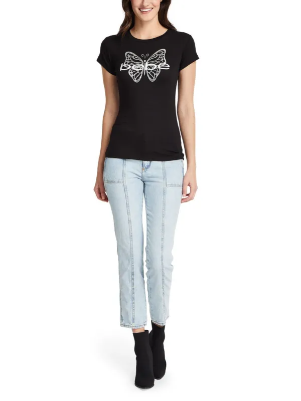 Bebe Foil Butterfly Graphic Tee sold by Lord & Taylor