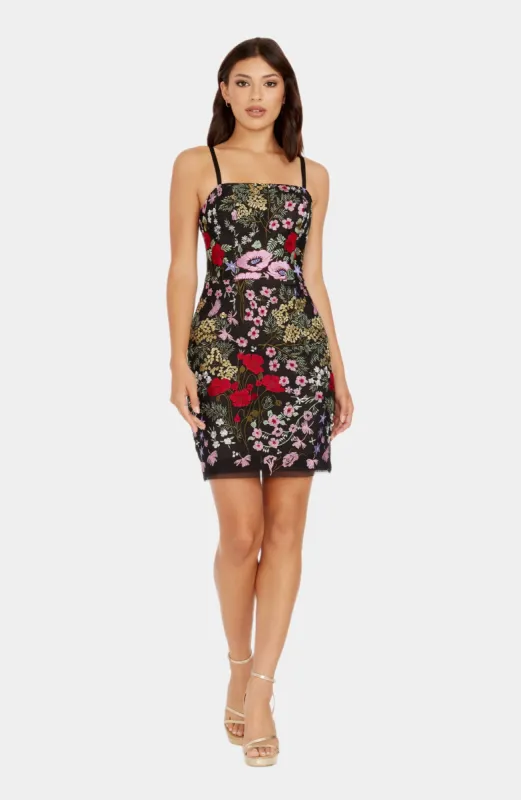 Kyla Sleeveless Square Neck Bodycon Mini Dress sold by Lord & Taylor