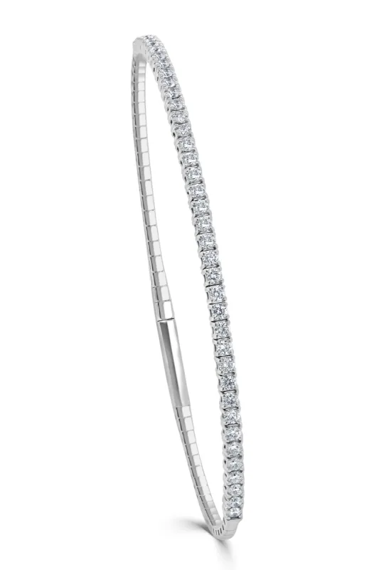14K Gold 1.00Ct Diamond Flexible Bangle sold by Lord & Taylor