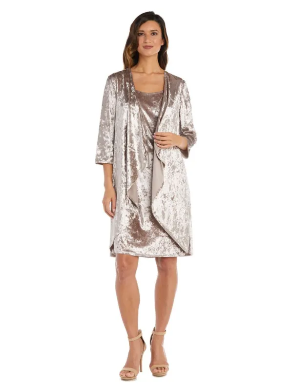Two-Piece Crushed Velour Jacket Dress sold by Lord & Taylor