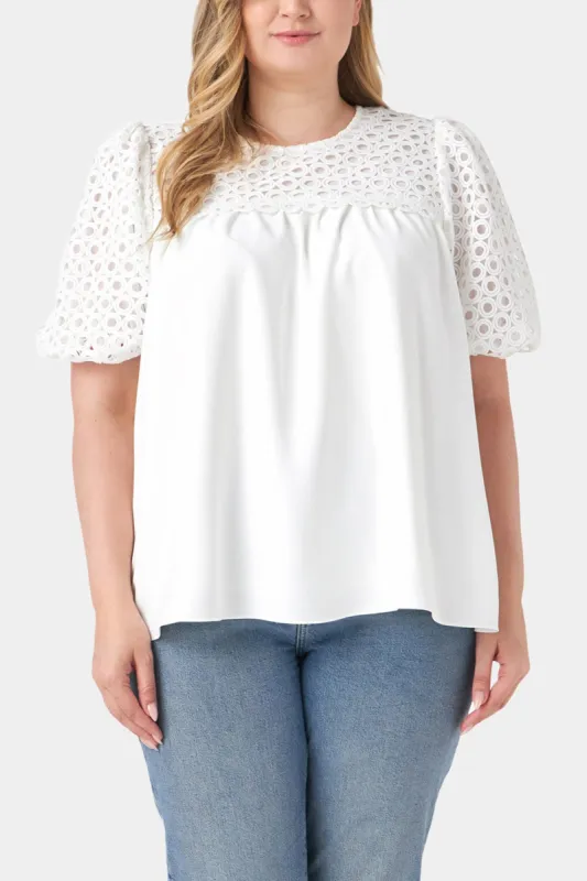Flounced Eyelet Top sold by Lord & Taylor