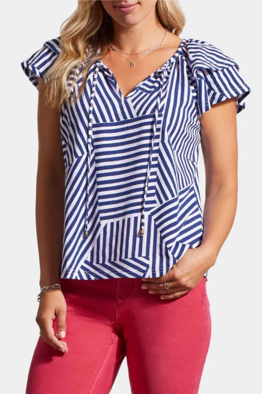 Cap Sleeve Peasant Top sold by Lord & Taylor
