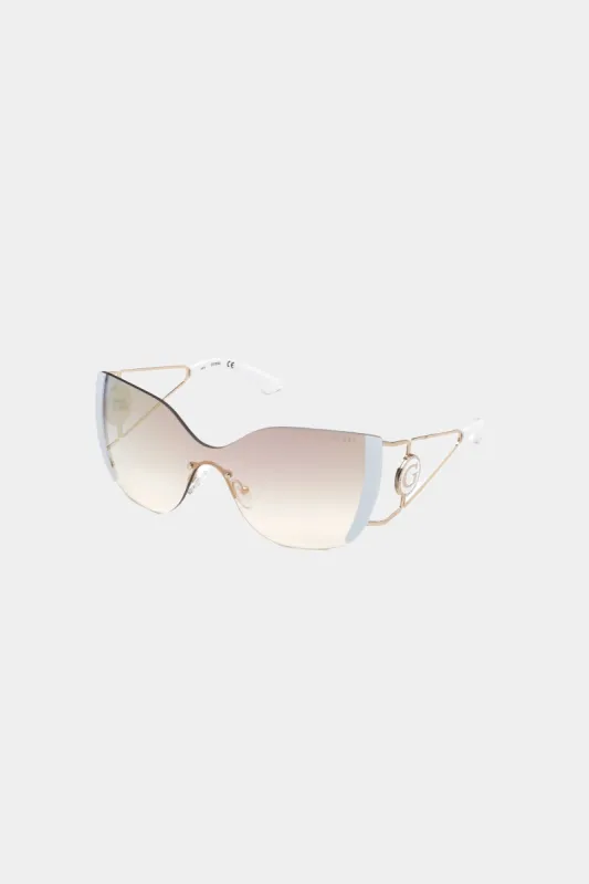 Shield Mirror Lens Sunglasses sold by Lord & Taylor