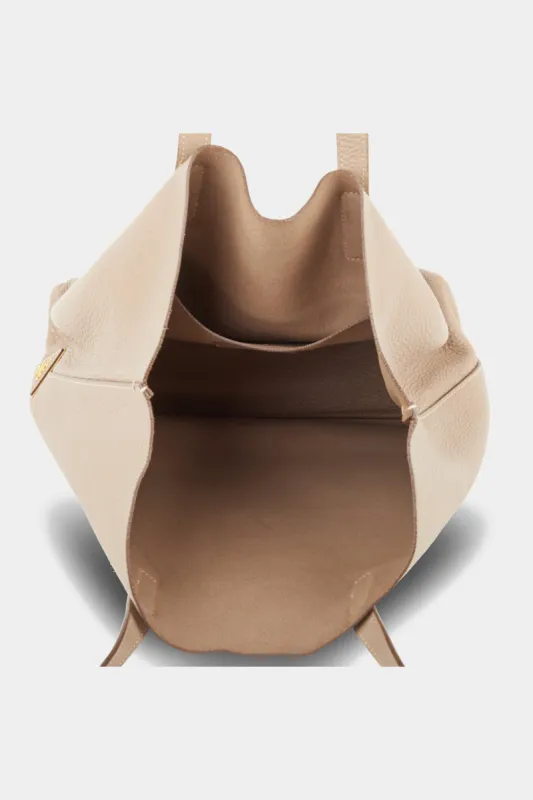 Vitello Daino Side Logo Raw Tote Bag sold by Lord & Taylor