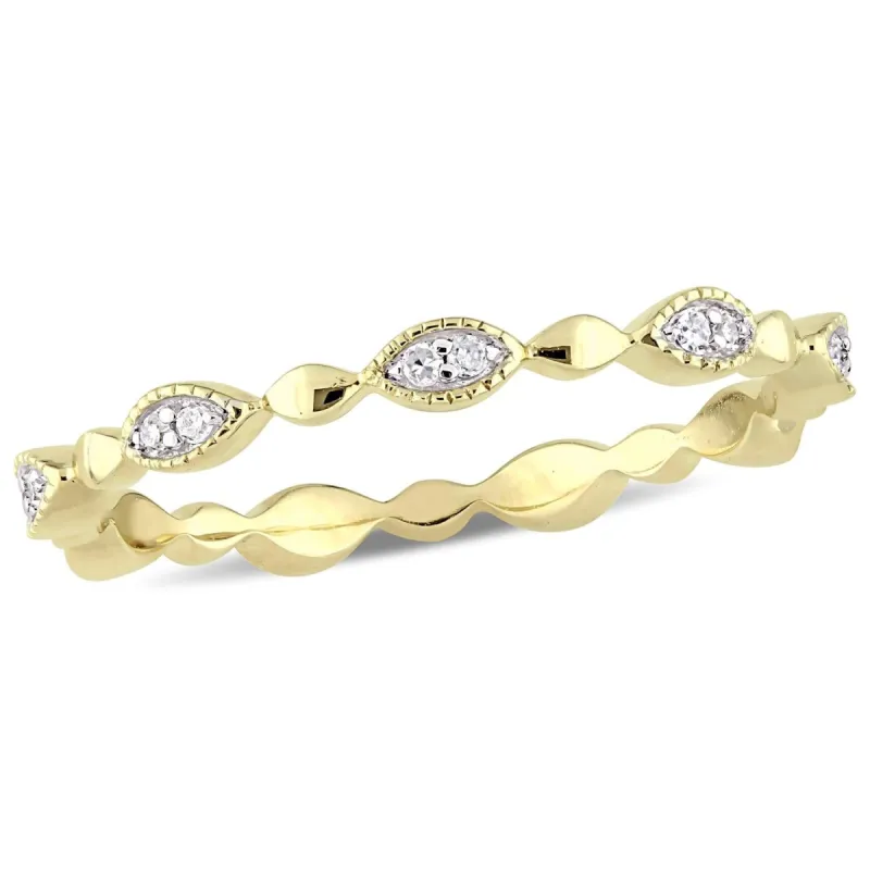 10k Yellow Gold Diamond Eternity Ring sold by Lord & Taylor