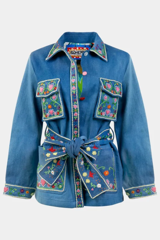 Floral Embroidered Bomber Jacket sold by Lord & Taylor