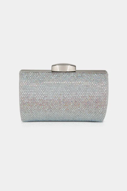 Ember Fully Crystal Rounded Minaudiere Clutch Bag sold by Lord & Taylor