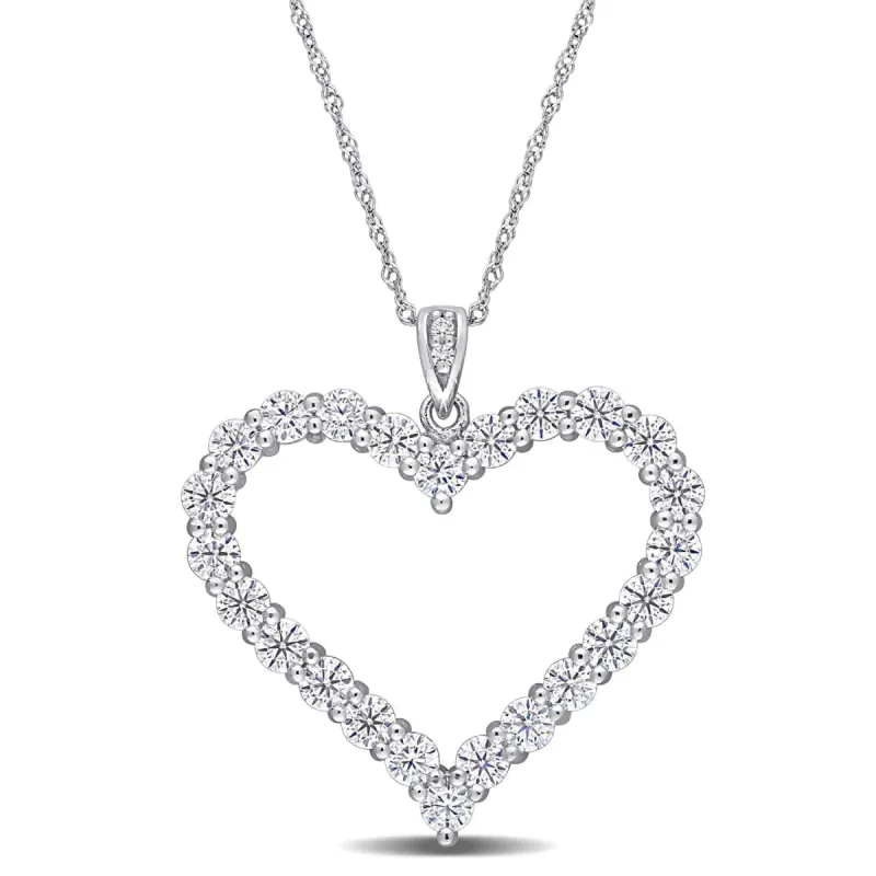 Moissanite Heart Necklace sold by Lord & Taylor