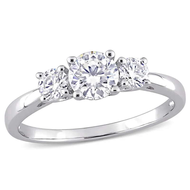 Moissanite 3-Stone Engagement Ring sold by Lord & Taylor