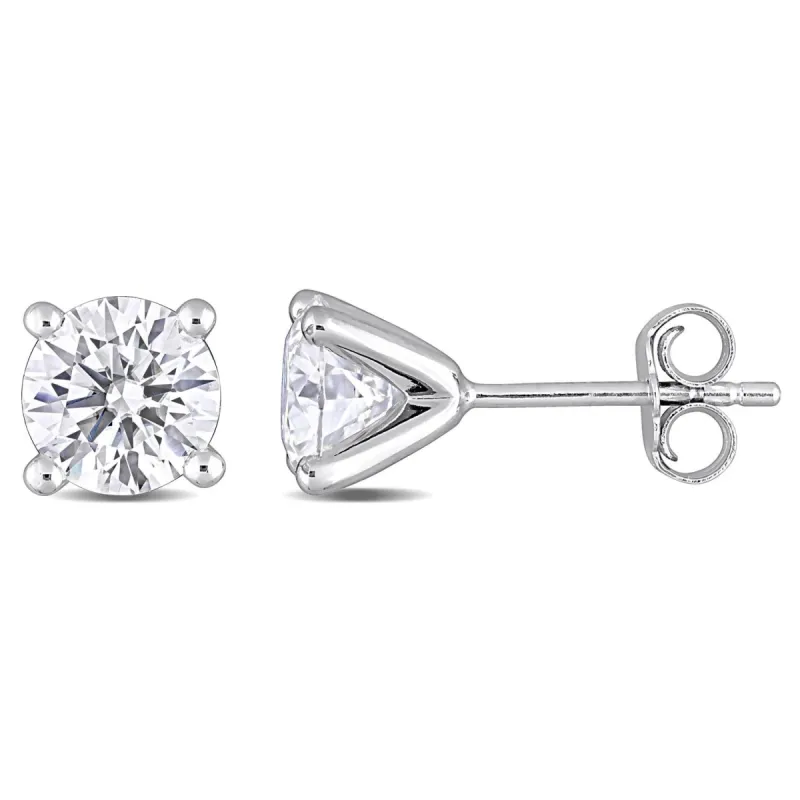 Moissanite Solitaire Earrings sold by Lord & Taylor