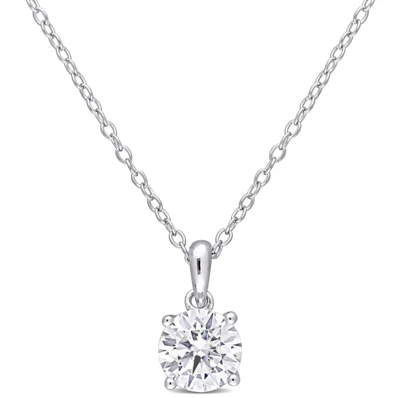 Moissanite Solitaire Pendant Necklace sold by Lord & Taylor