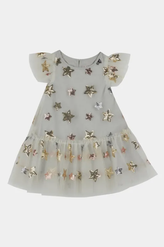 Girls Star Sequin Flare Dress sold by Lord & Taylor