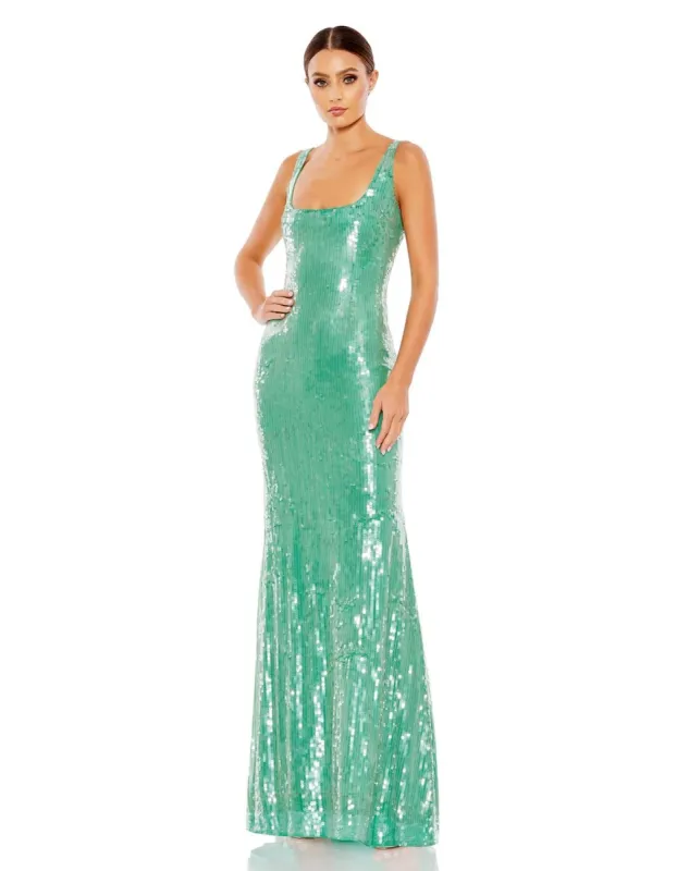 Sequined Sleeveless Column Gown sold by Lord & Taylor