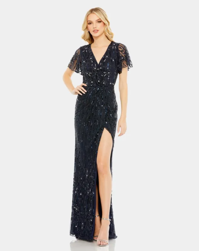 Embellished Wrap Gown sold by Lord & Taylor