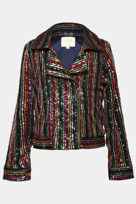 Girls Multi Color Sequin Stripe Jacket sold by Lord & Taylor