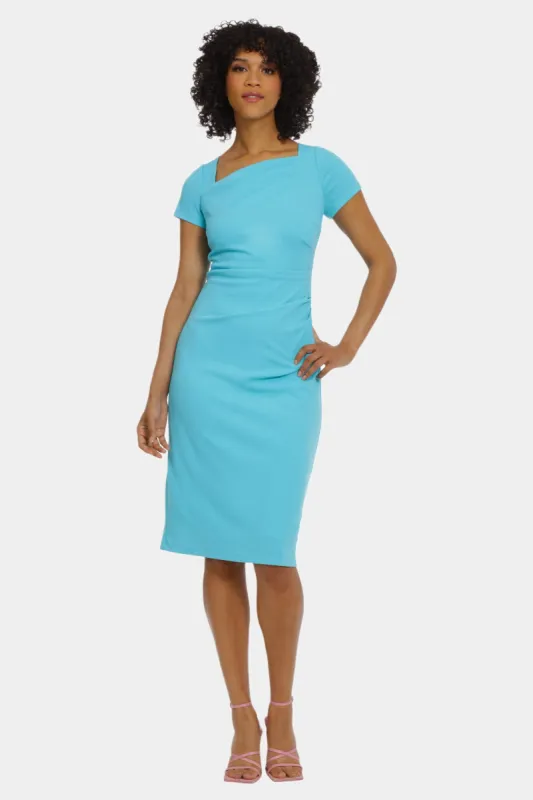 Ruched Cap Sleeve Midi Dress sold by Lord & Taylor