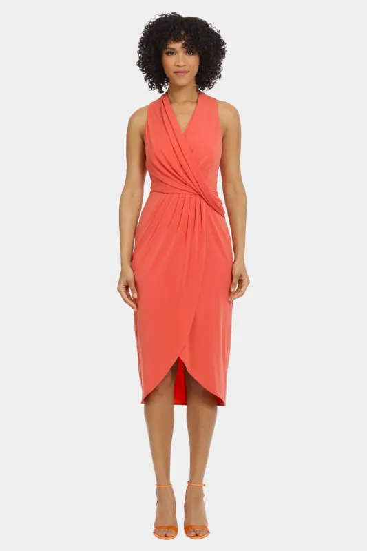 Faux Wrap Midi Dress sold by Lord & Taylor